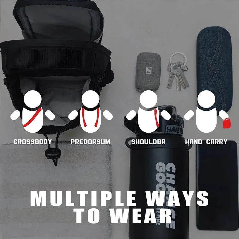 Magnetic Gym Bag — Large Capacity, Phone Pocket & Water Bottle Pouch