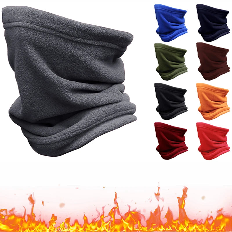 Winter Neck Gaiter & Tube Scarf — Windproof Fleece Face Cover for Cycling, Biking & Outdoor Sports