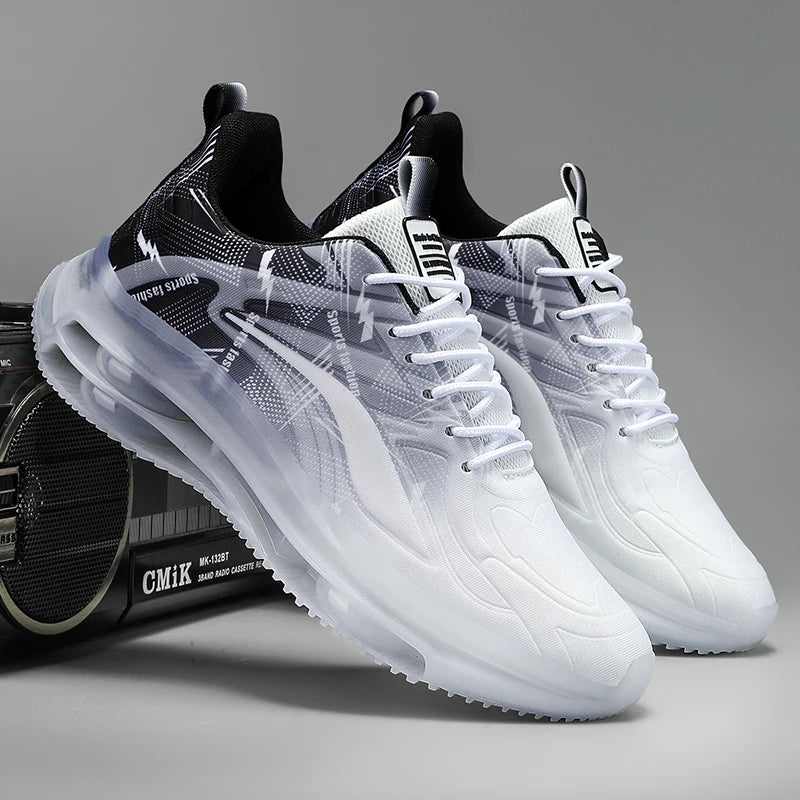 Men's Air Cushion Gym & Basketball Shoes – Breathable, Non-Slip & Shock-Absorbing
