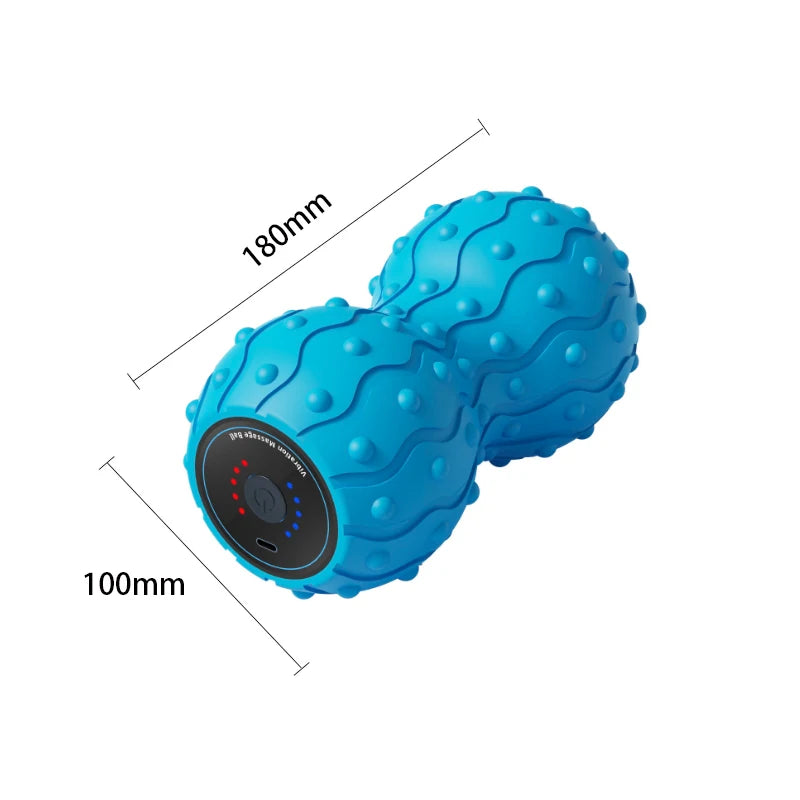 Vibrating Peanut Massage Ball — 5-Gear, Rechargeable, Deep Tissue