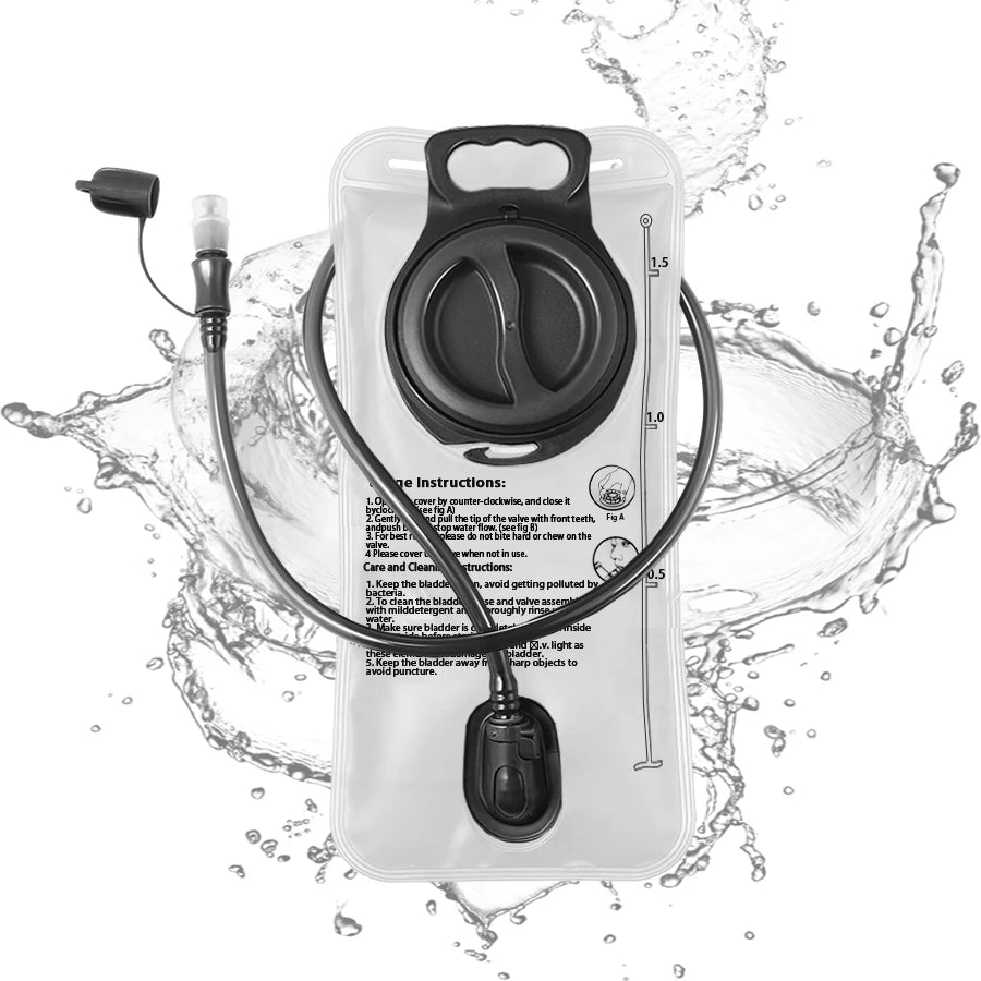 Hydration Bladder - One-Click Quick Release | 1.5L–3.0L | Leak-Proof Water Bag for Hiking & Camping