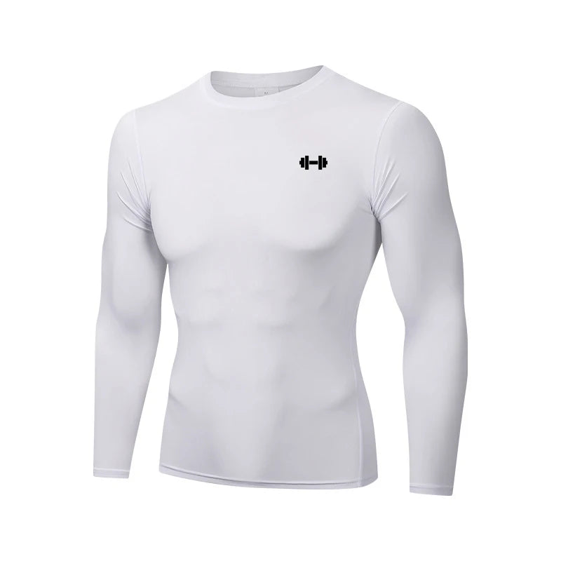 Men's Compression Long Sleeve Gym Shirt — Quick-Dry Base Layer | Breathable, M–XXL