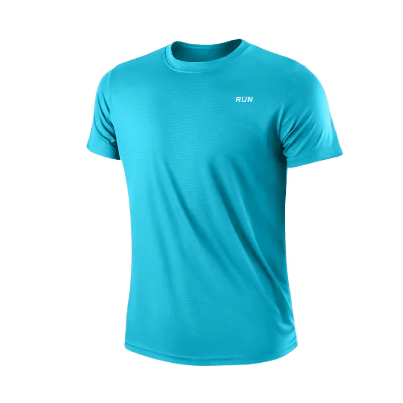 Men's Quick-Dry Bodybuilding Gym T-Shirt – Short Sleeve Summer Sport Top