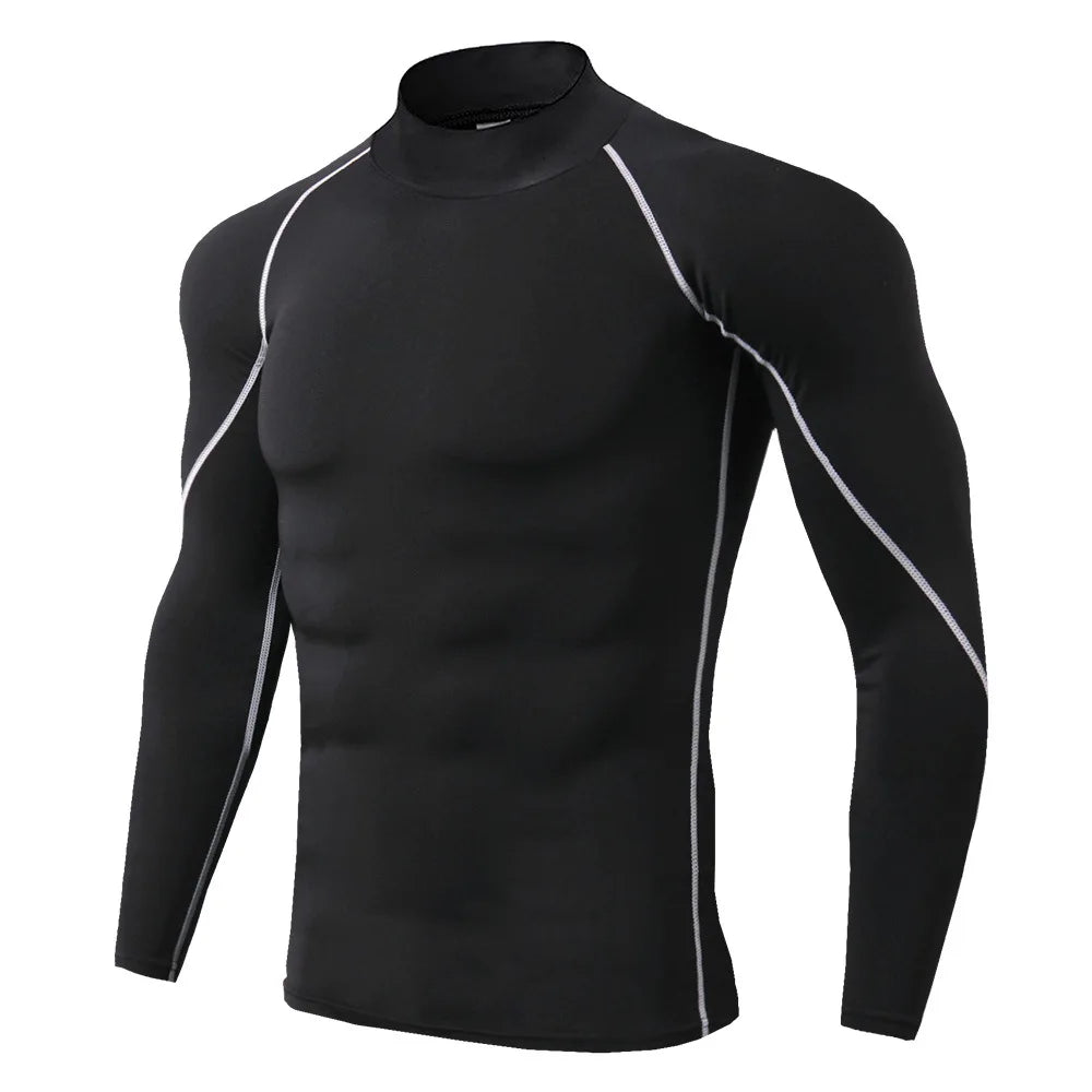Men's Quick Dry Sport T-Shirt | Long Sleeve Compression Gym Rashguard