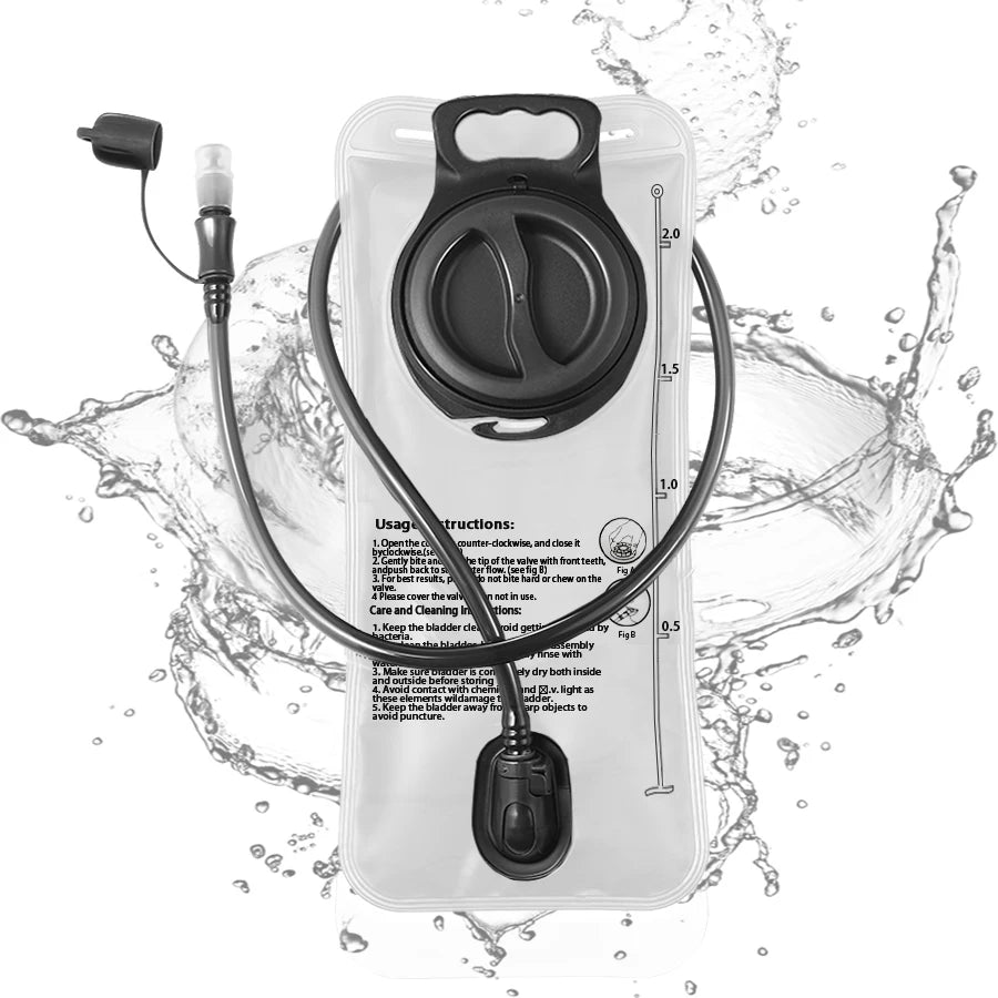 Hydration Bladder - One-Click Quick Release | 1.5L–3.0L | Leak-Proof Water Bag for Hiking & Camping