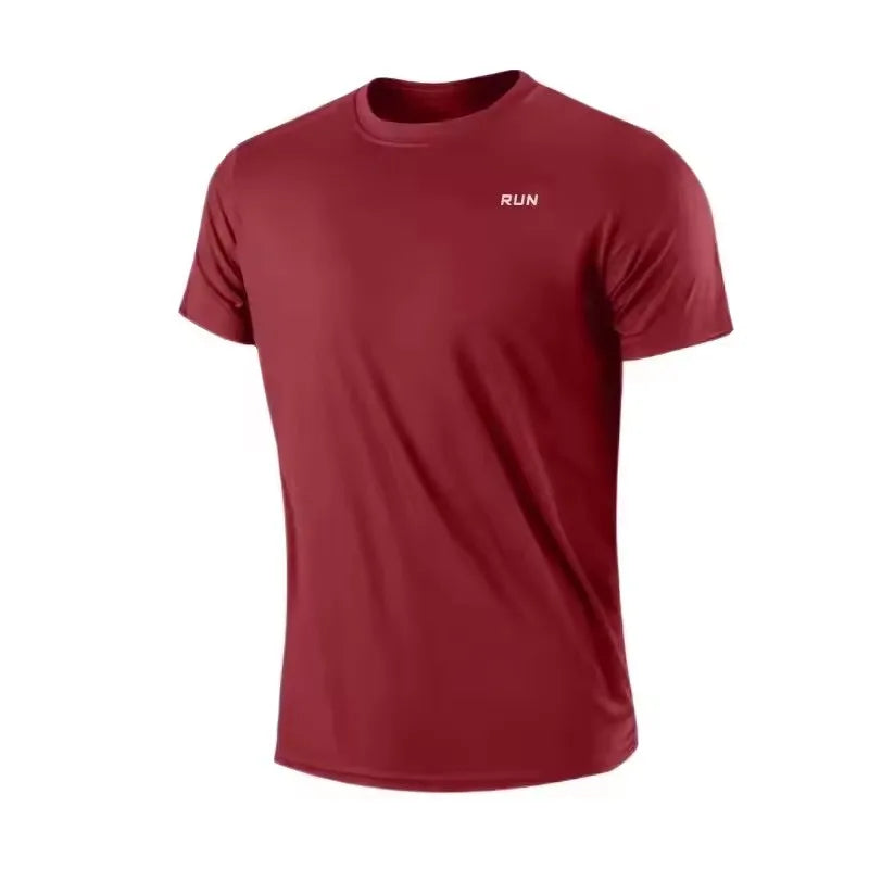 Men's Quick-Dry Short Sleeve Gym T-Shirt – Moisture-Wicking Training Top