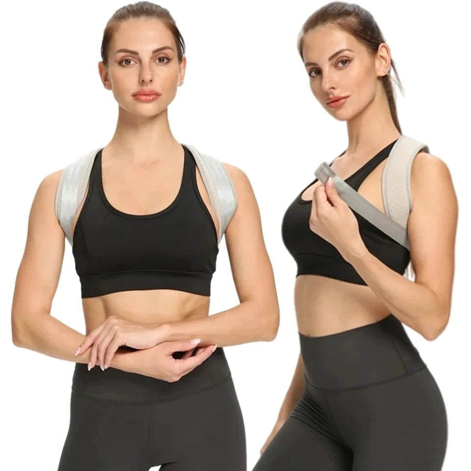 Back Posture Corrector with Neck Brace — Adjustable Shoulder Support Belt for Men & Women | S–XL