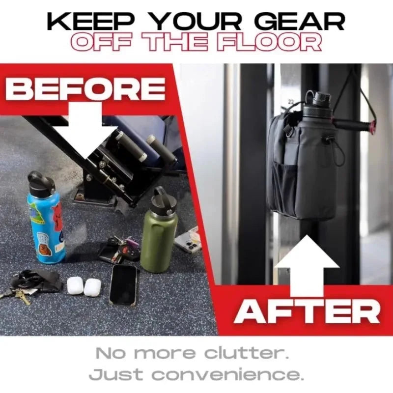 Magnetic Gym Bag — Large Capacity, Phone Pocket & Water Bottle Pouch