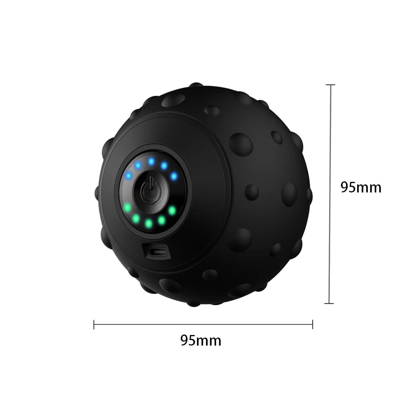 Vibrating Peanut Massage Ball — 5-Gear, Rechargeable, Deep Tissue