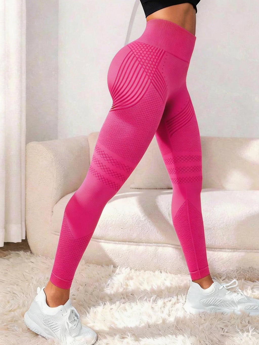 Women's Butt Lifting Seamless Leggings — High Waist Tummy Control for Yoga, Gym & Daily Wear