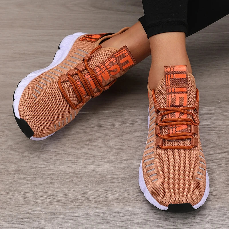 Women's Mesh Sports Shoes – Lightweight Breathable Running, Gym & Walking Sneakers