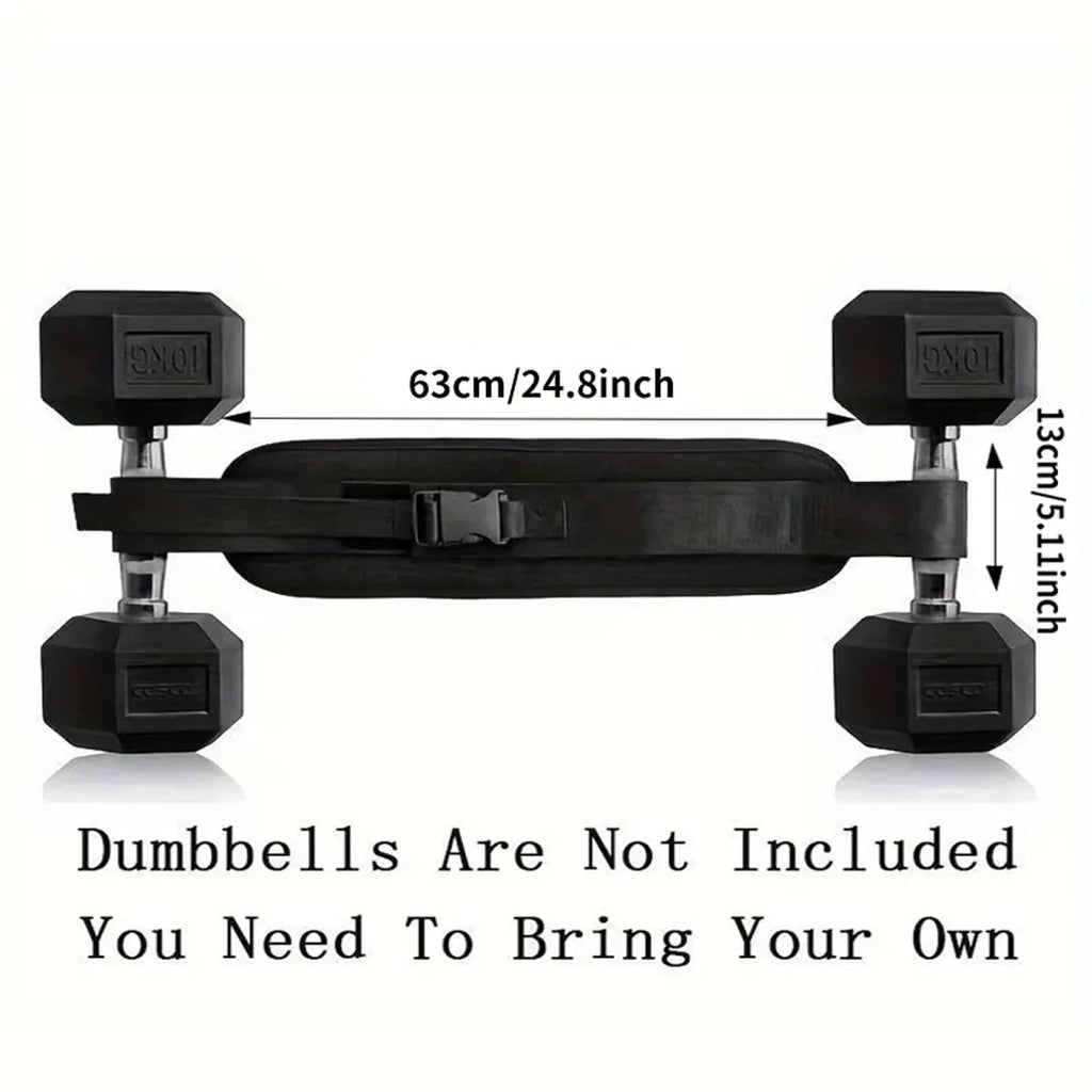 Fit Nation Pro Adjustable Hip Bridge Weighted Belt — Glute & Booty Training, Home Gym Strength Belt for Men & Women