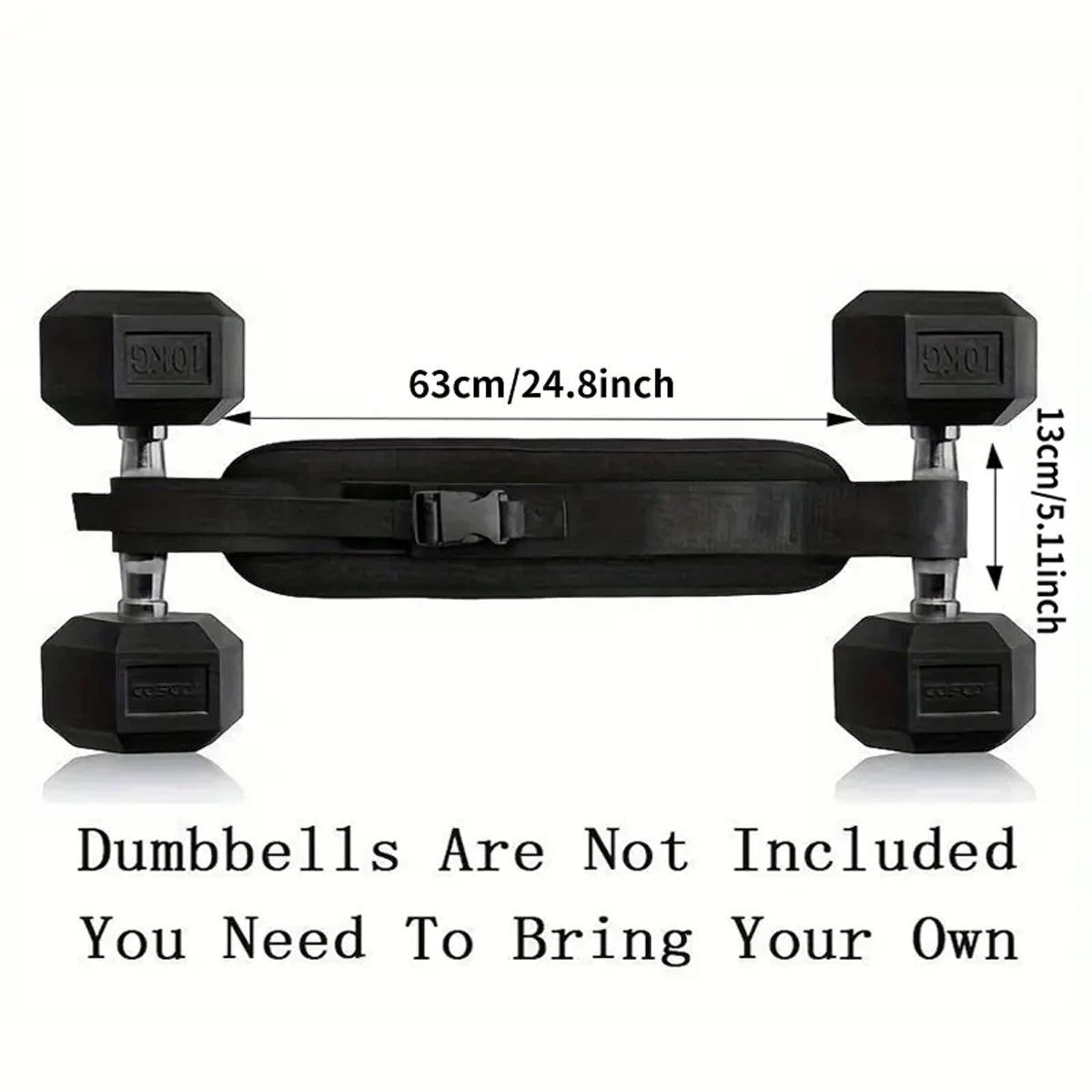 Fit Nation Pro Adjustable Hip Bridge Weighted Belt — Glute & Booty Training, Home Gym Strength Belt for Men & Women