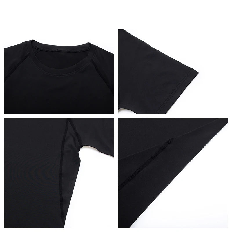 Men's Compression Short Sleeve T-Shirt – Quick-Dry Gym & Running Top