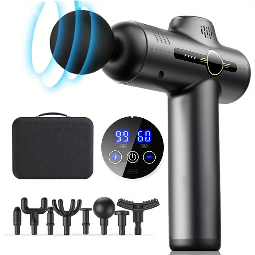 Portable Fascia Massage Gun — Deep Muscle Relaxation, Neck & Back