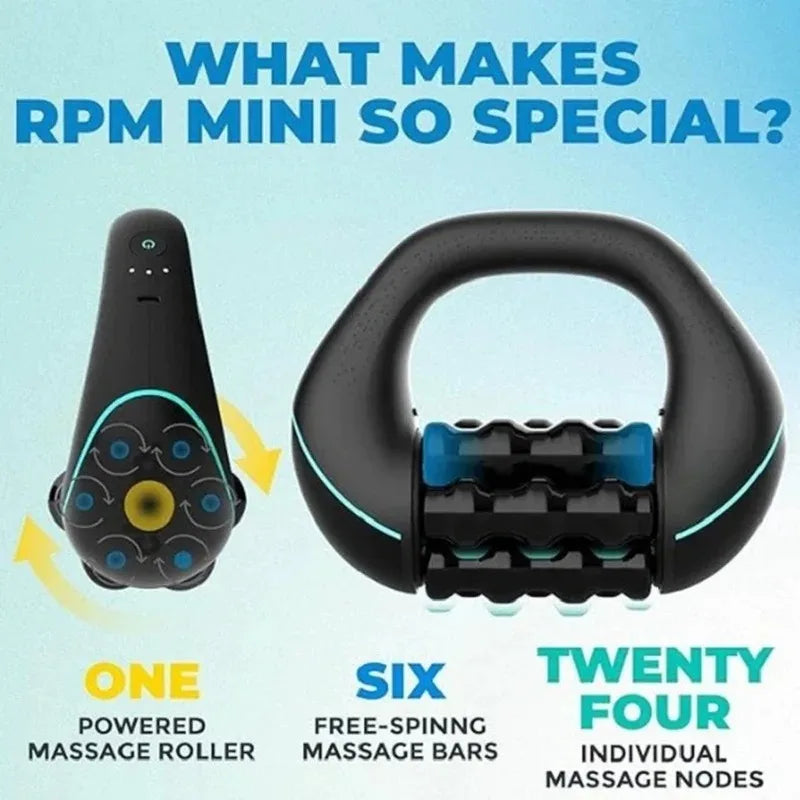 Electric Handheld Massage Roller — Full Body Muscle Relaxation