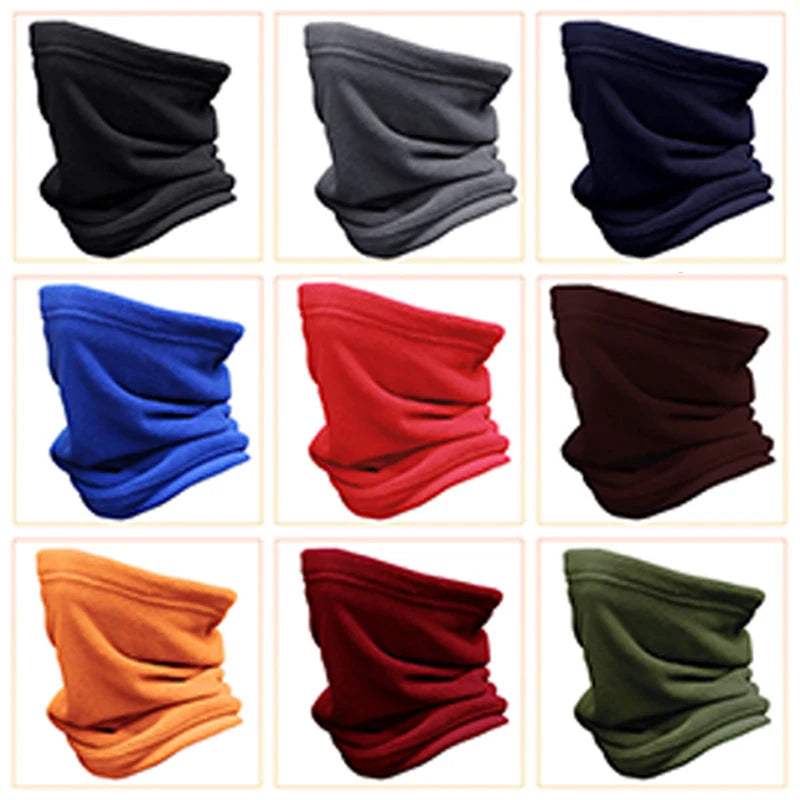 Winter Neck Gaiter & Tube Scarf — Windproof Fleece Face Cover for Cycling, Biking & Outdoor Sports
