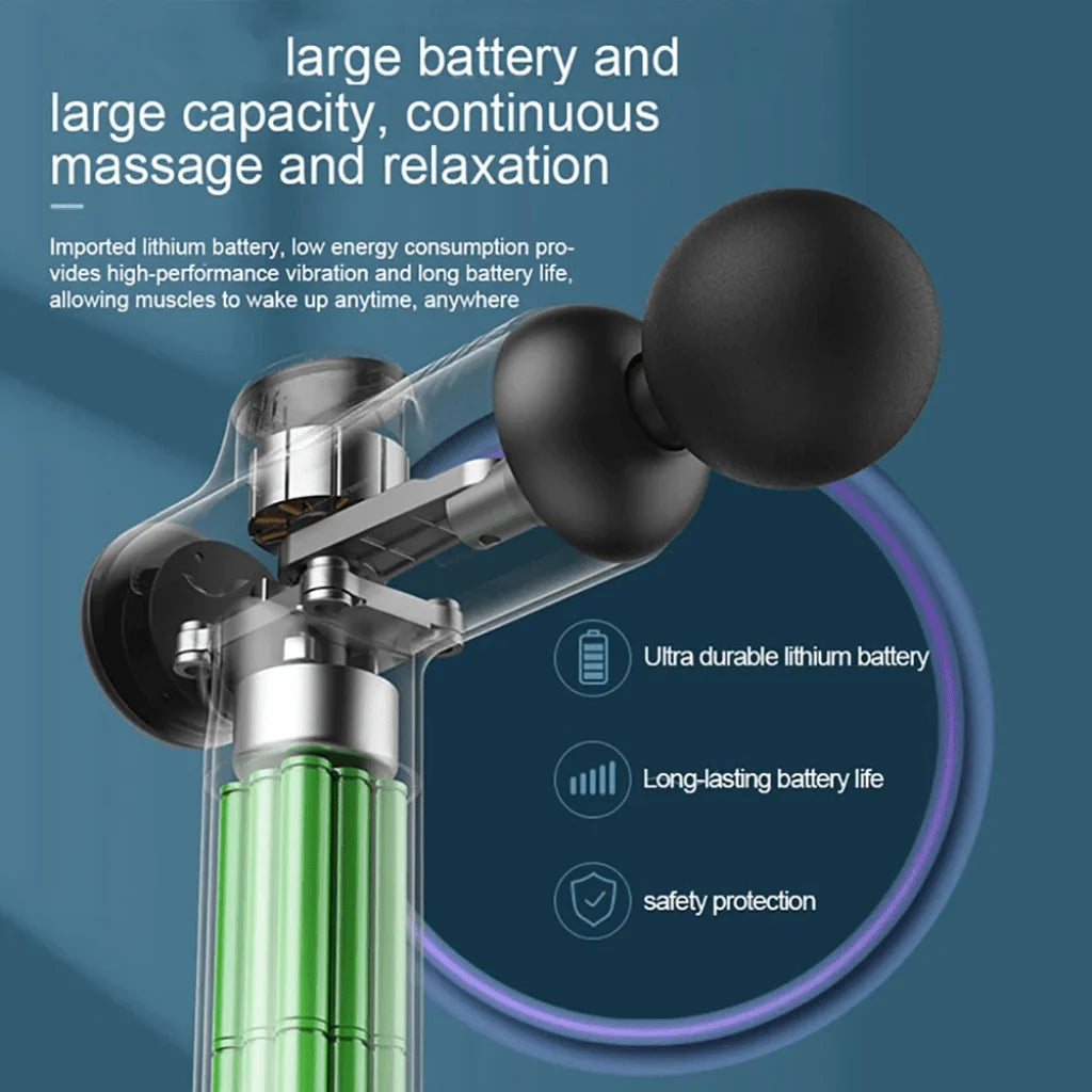 Portable Fascia Massage Gun — Deep Muscle Relaxation, Neck & Back