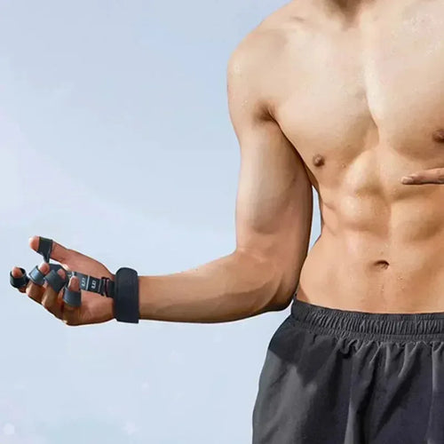 Finger Exerciser & Hand Grip Strengthener | Adjustable Silicone Forearm & Wrist Trainer