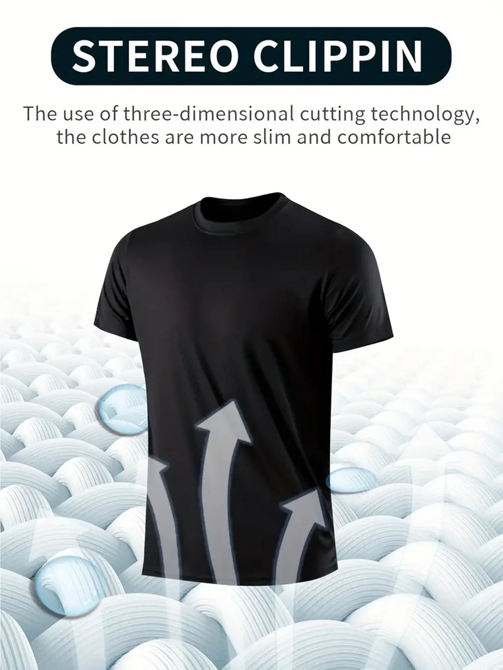 Men's Quick-Dry Round Neck Gym T-Shirt — 5-Pack | Breathable Polyester, XS–XXL