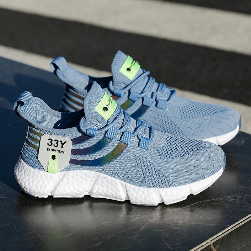 Men's Casual Sports Sneakers – Breathable Outdoor Running & Gym Walking Shoes
