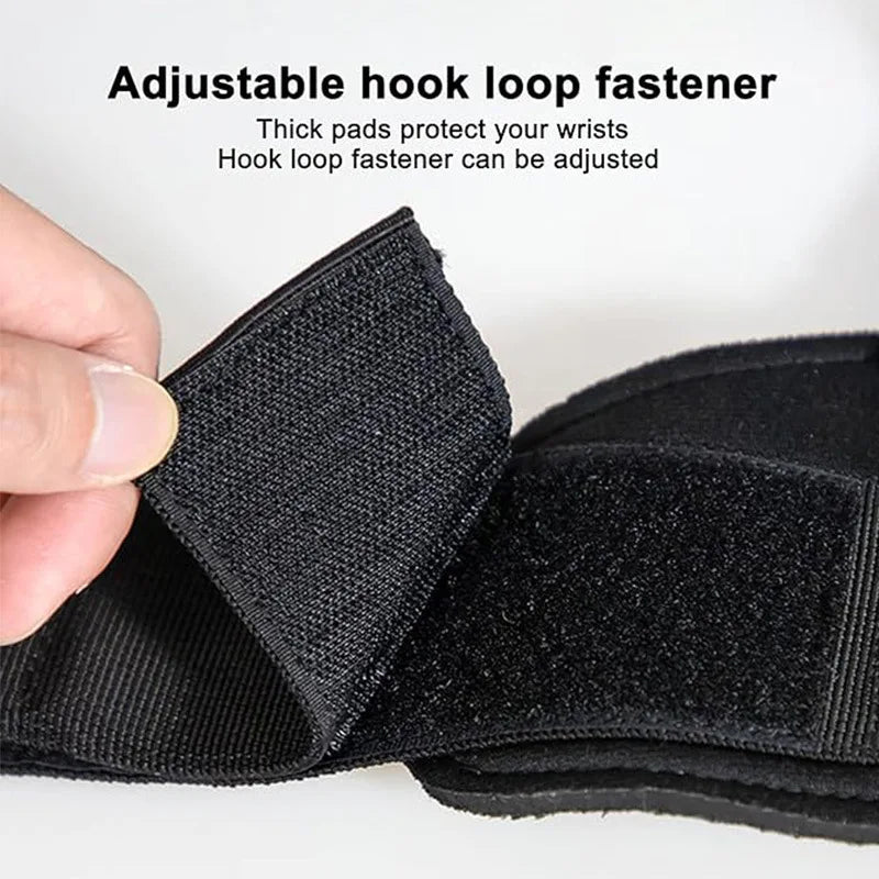 Weightlifting Hook Grips with Wrist Wraps — Non-Slip, Gym & Deadlift