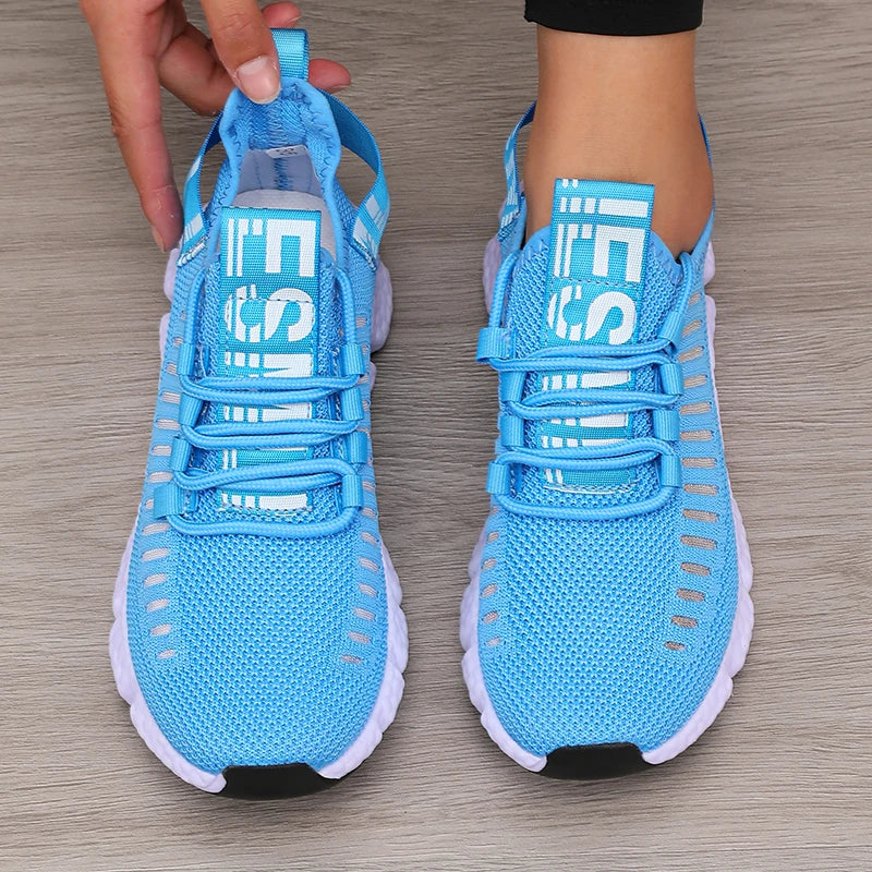 Women's Mesh Sports Shoes – Lightweight Breathable Running, Gym & Walking Sneakers