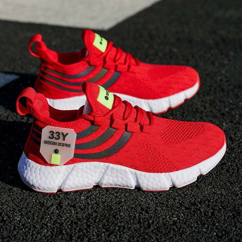 Men's Casual Sports Sneakers – Breathable Outdoor Running & Gym Walking Shoes