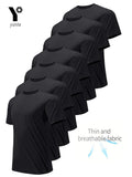 Men's Quick-Dry Round Neck Gym T-Shirt — 7-Pack | Breathable Polyester, XS–XXL