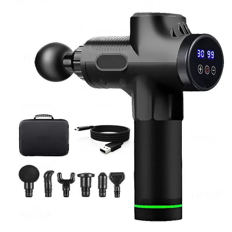 Portable Fascia Massage Gun — Deep Muscle Relaxation, Neck & Back