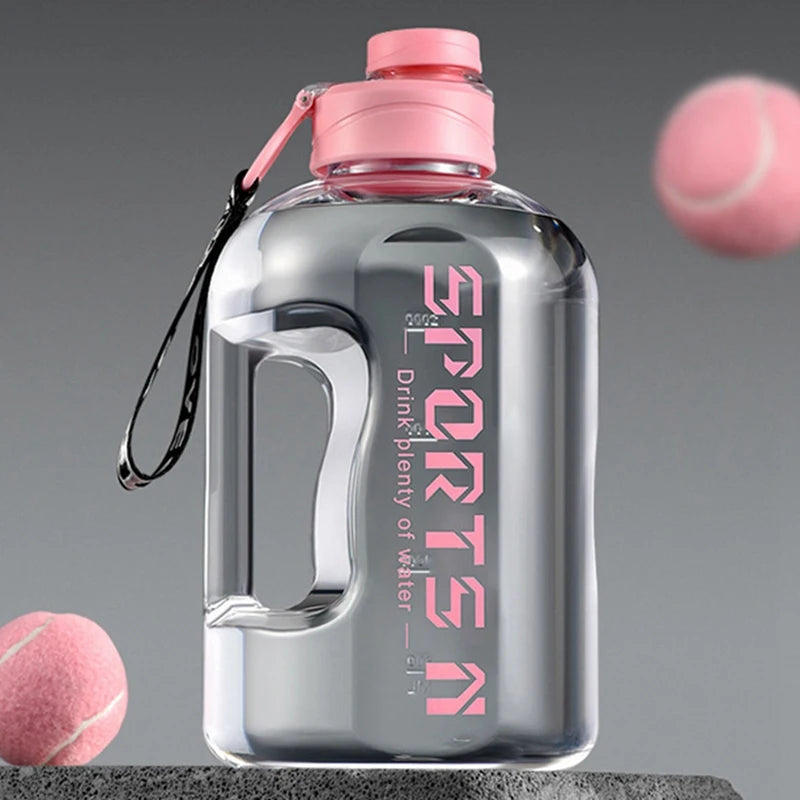 Insulated Water Bottle with Straw — 2.7L, Gym, Hiking & Travel