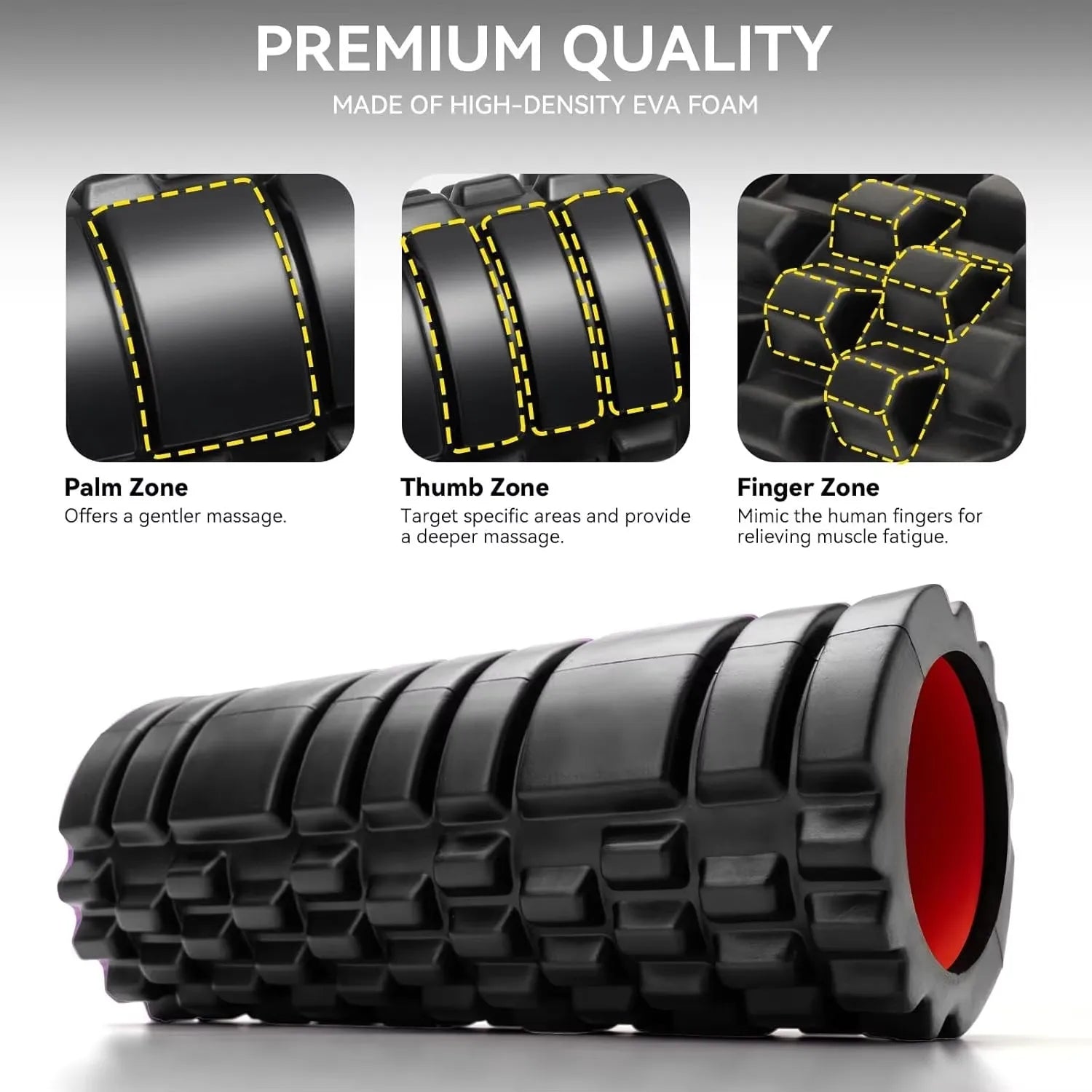 EVA Foam Roller — Deep Tissue Massage for Back, Waist & Legs