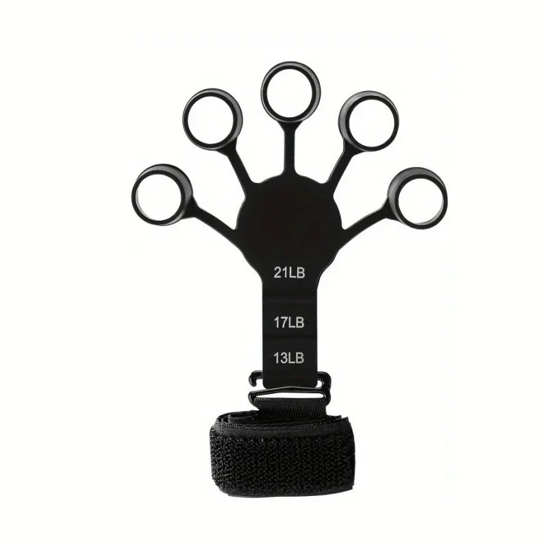 Finger Exerciser & Hand Grip Strengthener | Adjustable Silicone Forearm & Wrist Trainer