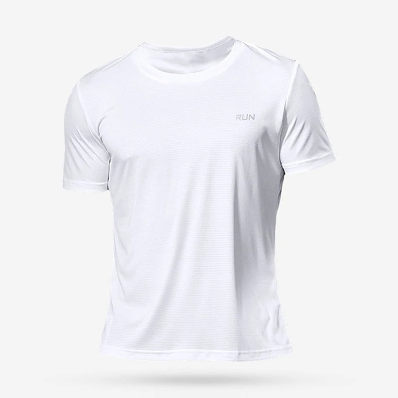 Men's Quick-Dry Bodybuilding Gym T-Shirt – Short Sleeve Summer Sport Top