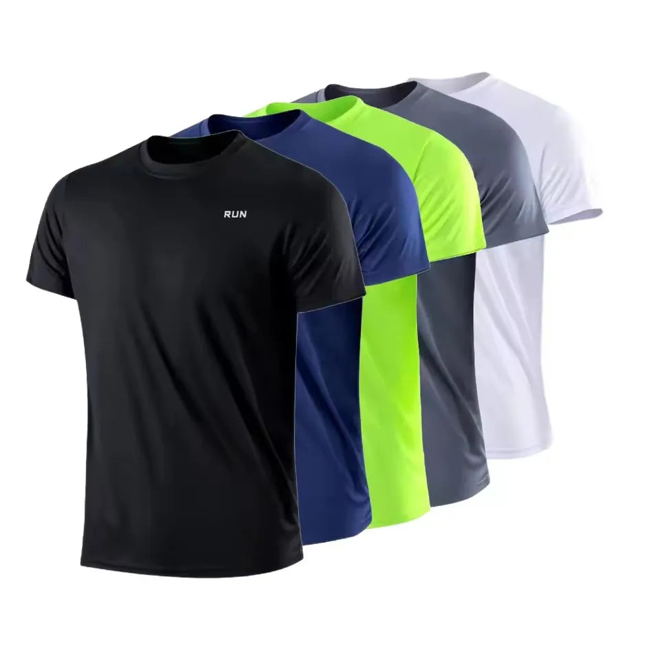 Men's Quick-Dry Short Sleeve Gym T-Shirt – Moisture-Wicking Training Top