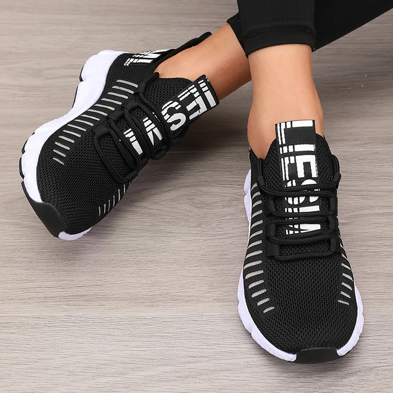Women's Mesh Sports Shoes – Lightweight Breathable Running, Gym & Walking Sneakers
