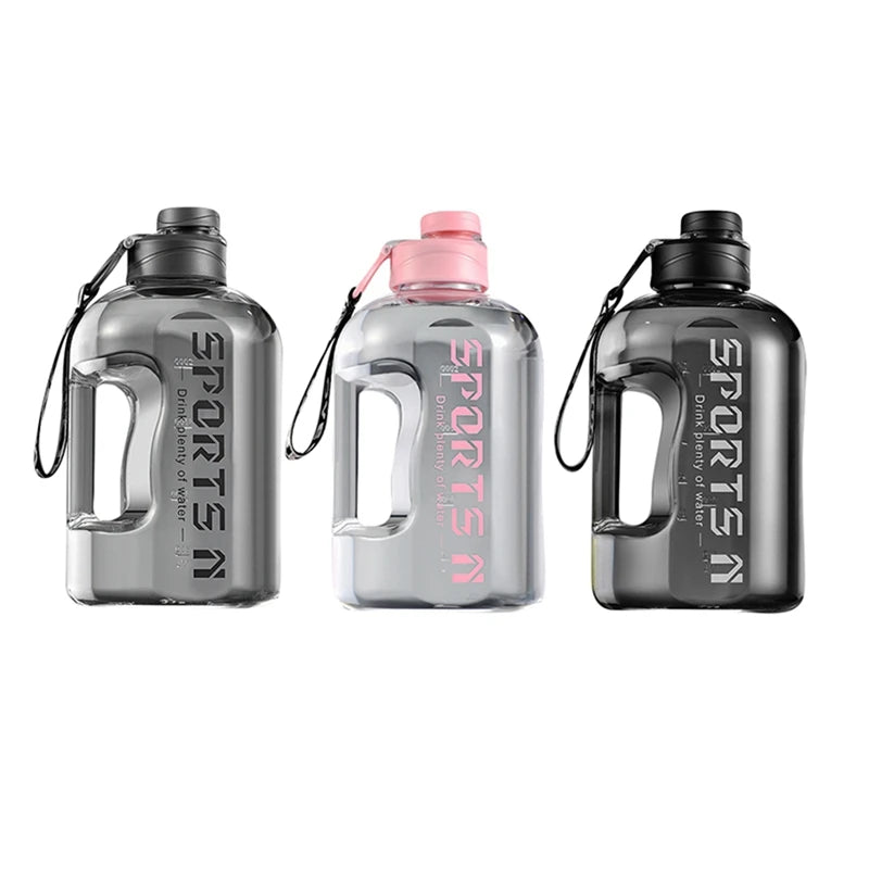 Insulated Water Bottle with Straw — 2.7L, Gym, Hiking & Travel