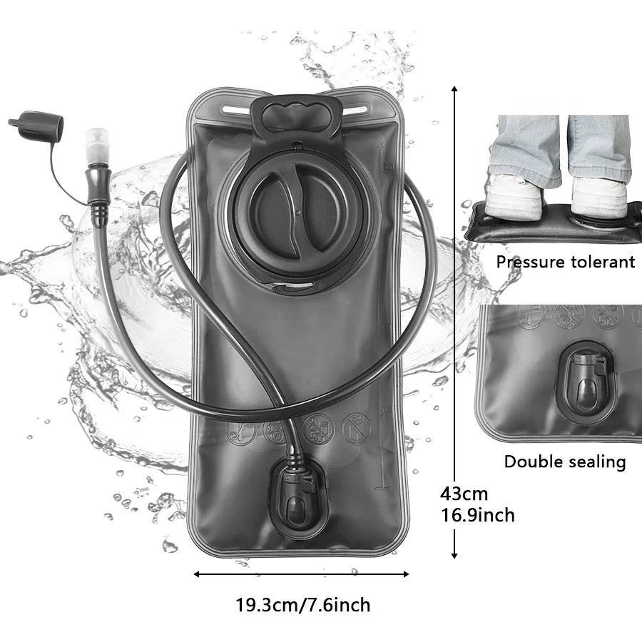 Hydration Bladder - One-Click Quick Release | 1.5L–3.0L | Leak-Proof Water Bag for Hiking & Camping