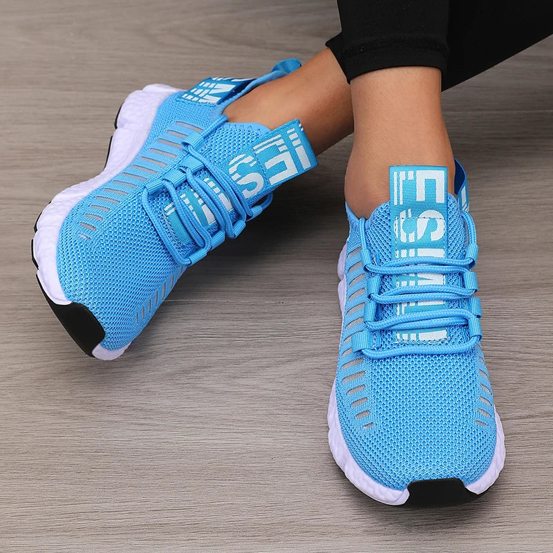 Women's Mesh Sports Shoes – Lightweight Breathable Running, Gym & Walking Sneakers