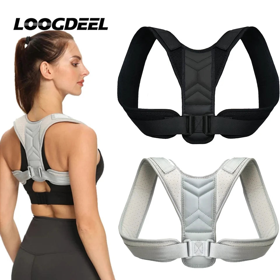 Back Posture Corrector with Neck Brace — Adjustable Shoulder Support Belt for Men & Women | S–XL