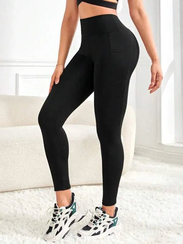 Women's High-Waist Yoga Leggings with Pocket