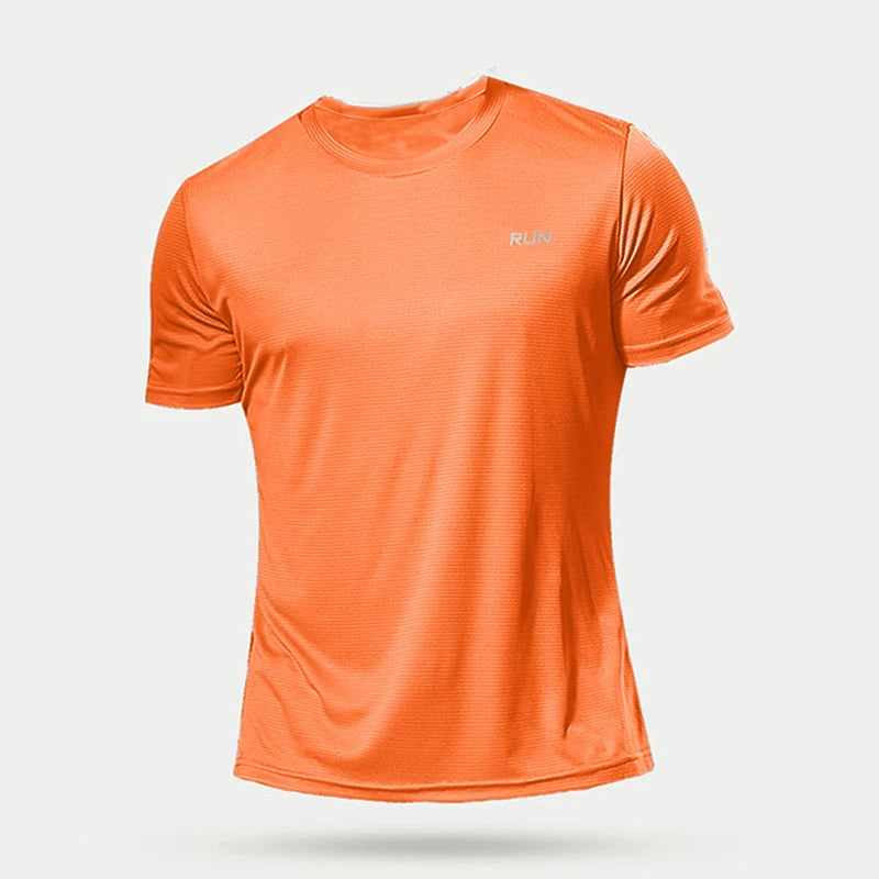 Men's Quick-Dry Bodybuilding Gym T-Shirt – Short Sleeve Summer Sport Top