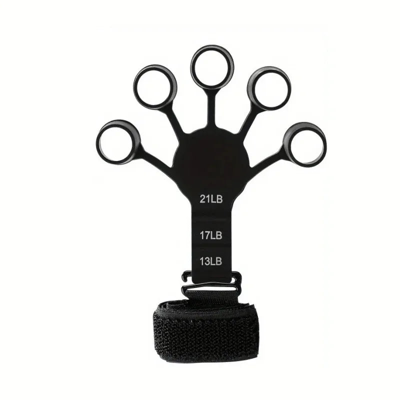 Finger Exerciser & Hand Grip Strengthener | Adjustable Silicone Forearm & Wrist Trainer