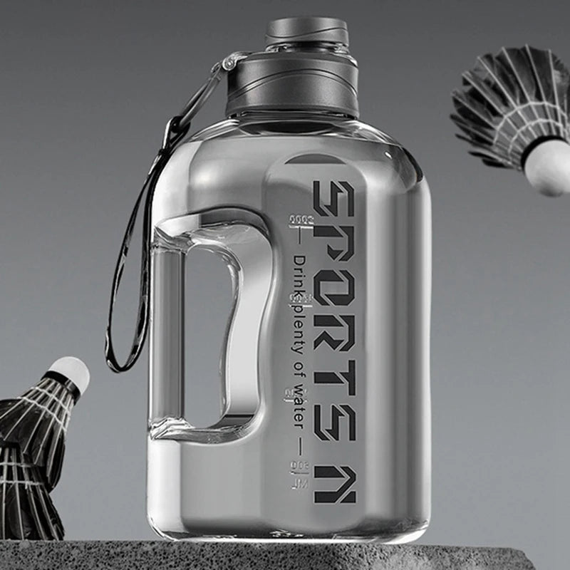 Insulated Water Bottle with Straw — 2.7L, Gym, Hiking & Travel