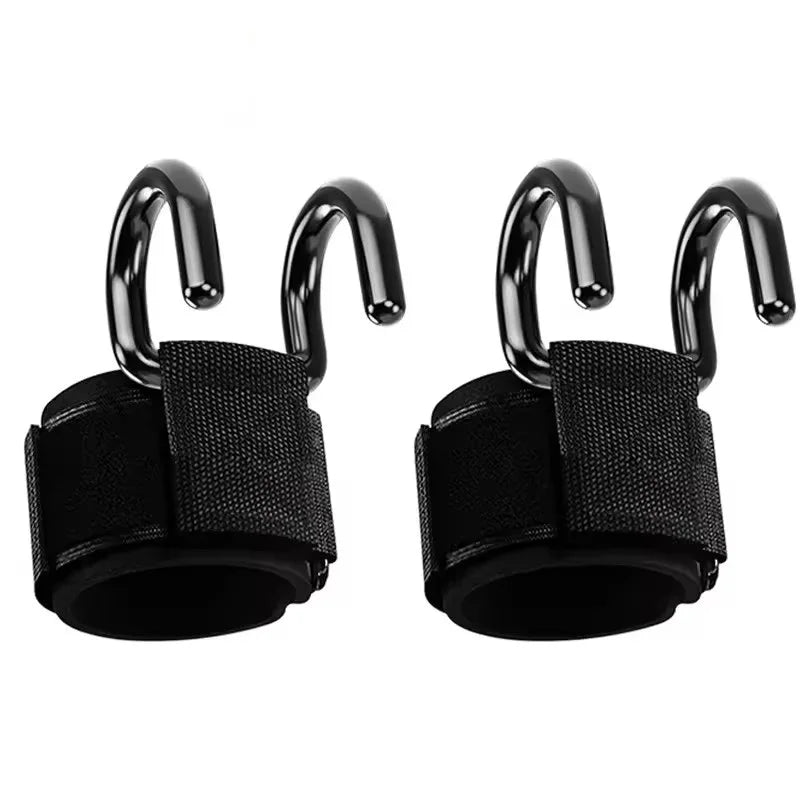 Weightlifting Hook Grips with Wrist Wraps — Non-Slip, Gym & Deadlift