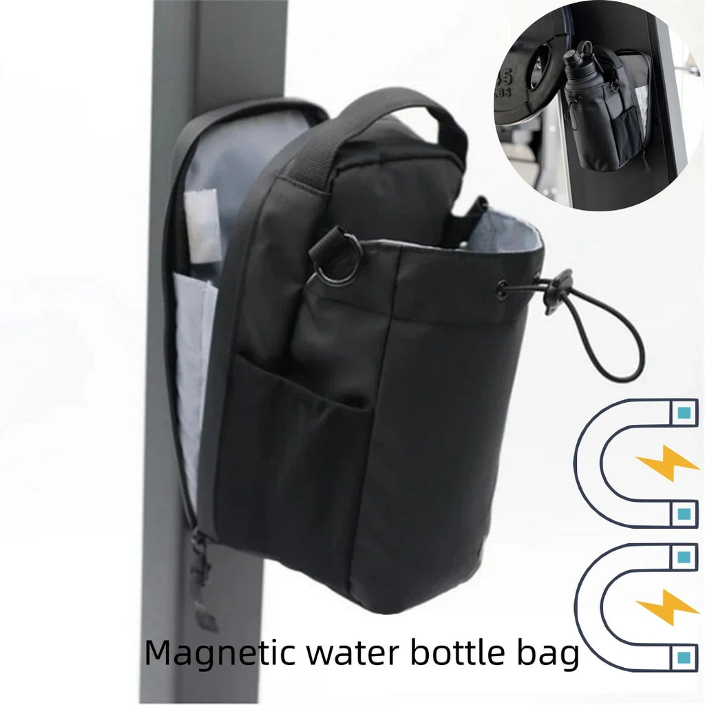 Magnetic Gym Bag — Large Capacity, Phone Pocket & Water Bottle Pouch