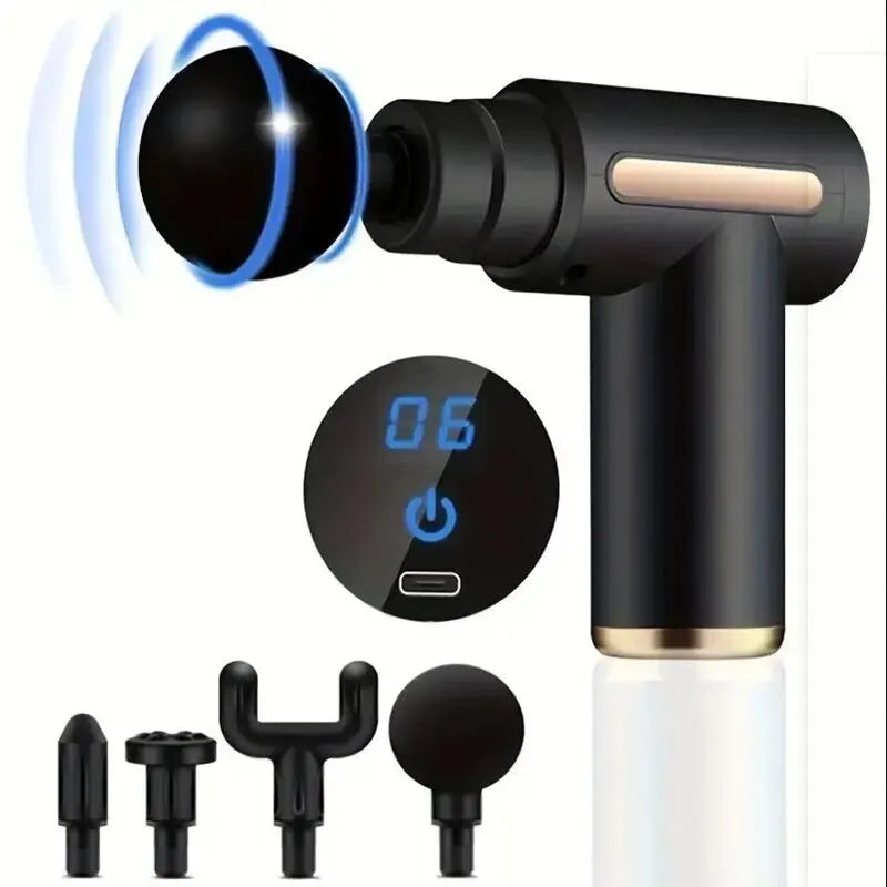 Portable Fascia Massage Gun — Deep Muscle Relaxation, Neck & Back