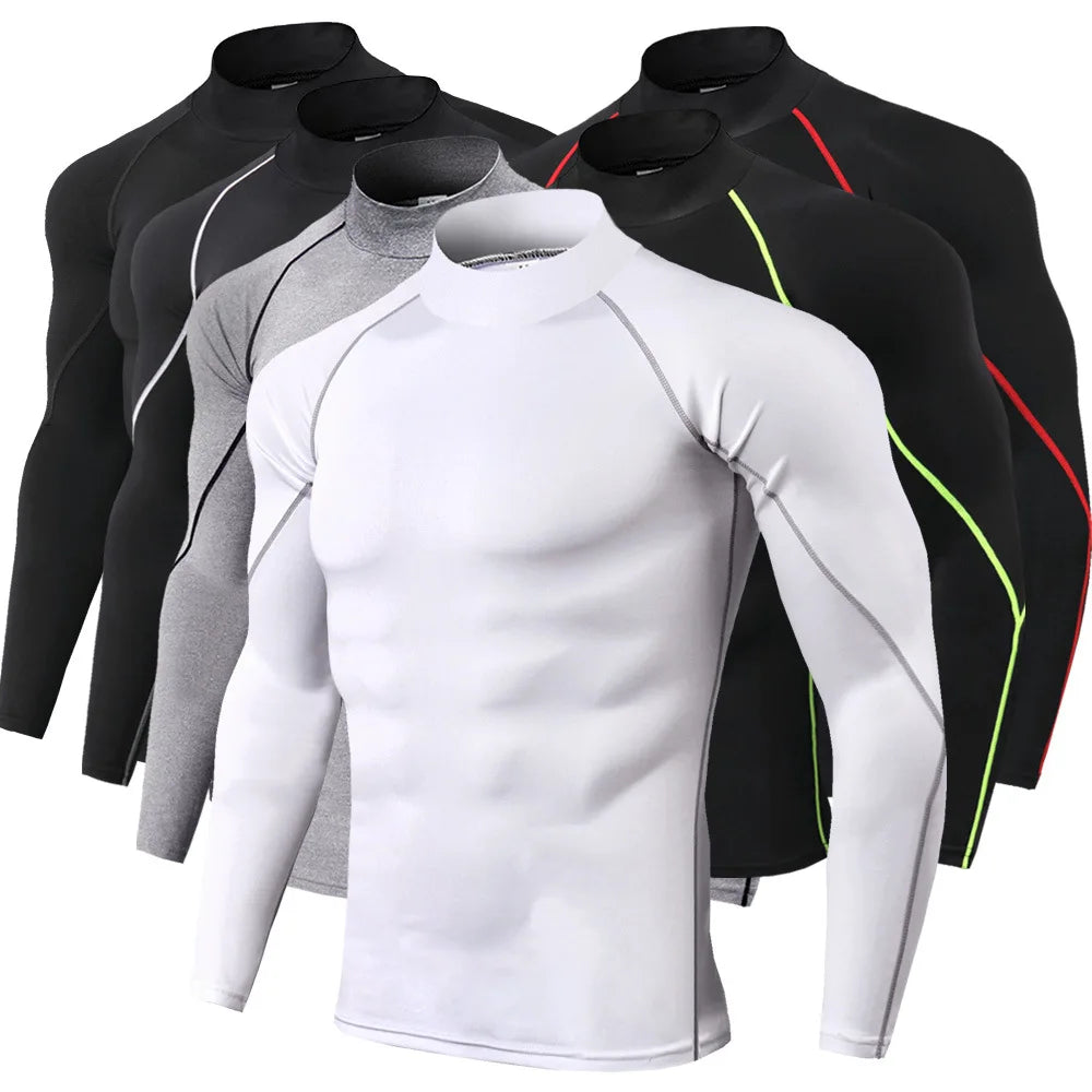 Men's Quick Dry Sport T-Shirt | Long Sleeve Compression Gym Rashguard