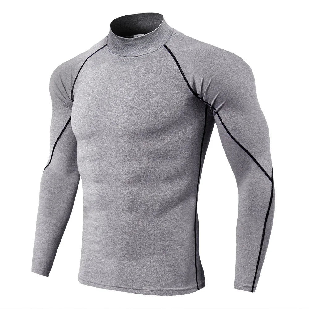 Men's Quick Dry Sport T-Shirt | Long Sleeve Compression Gym Rashguard