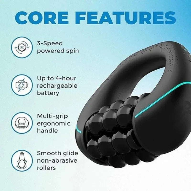 Electric Handheld Massage Roller — Full Body Muscle Relaxation